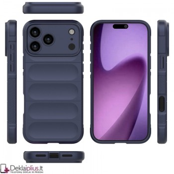 Magic Shield guminis dėklas su kameros apsauga - mėlynas (Apple Iphone 17 Pro/Iphone 18 Pro) Magic Shield guminis dėklas su kameros apsauga - mėlynas (Apple Iphone 17 Pro/Iphone 18 Pro)